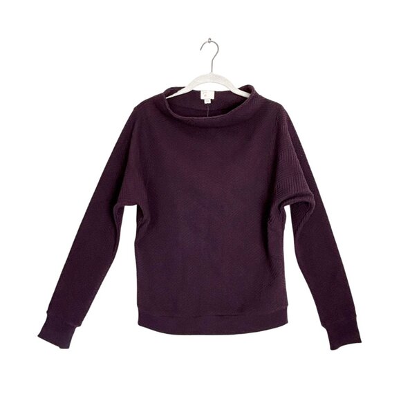Anthropologie Postmark Funnel Neck Jura Pullover in Purple - Sz S - New - Picture 2 of 9
